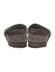 Brunello Cucinelli Suede Beaded Accents Slides
