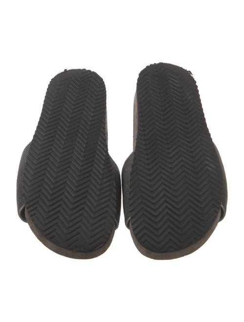 Brunello Cucinelli Suede Beaded Accents Slides