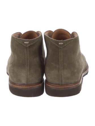 Brunello Cucinelli Suede Lace-Up Boots