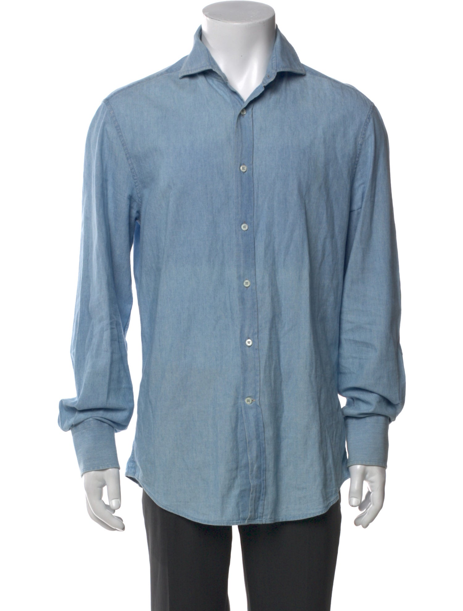 Brunello Cucinelli Long Sleeve Denim Shirt