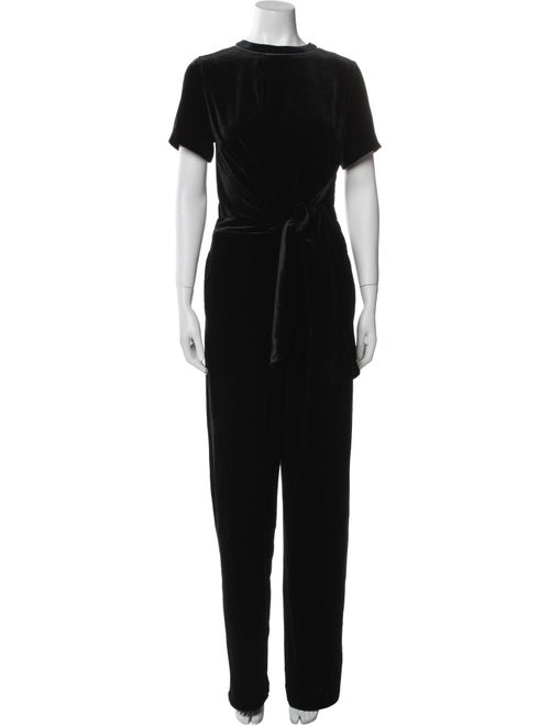 Brunello Cucinelli Velvet Crew Neck Jumpsuit
