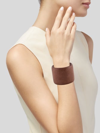 Brunello Cucinelli Leather Cuff Bracelet