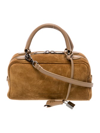 Brunello Cucinelli Suede Top Handle Bag