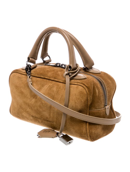 Brunello Cucinelli Suede Top Handle Bag