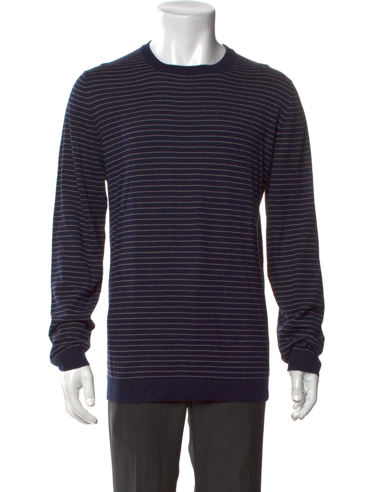 Brunello Cucinelli Striped Crew Neck Pullover