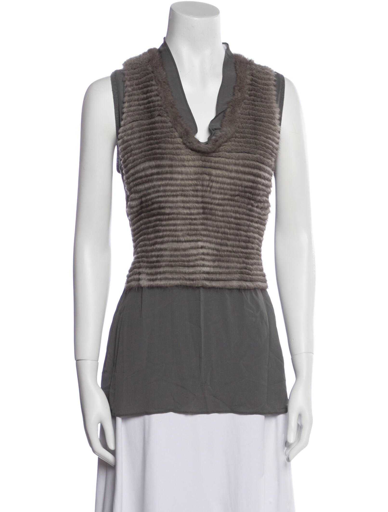 Brunello Cucinelli Silk Cowl Neck Top