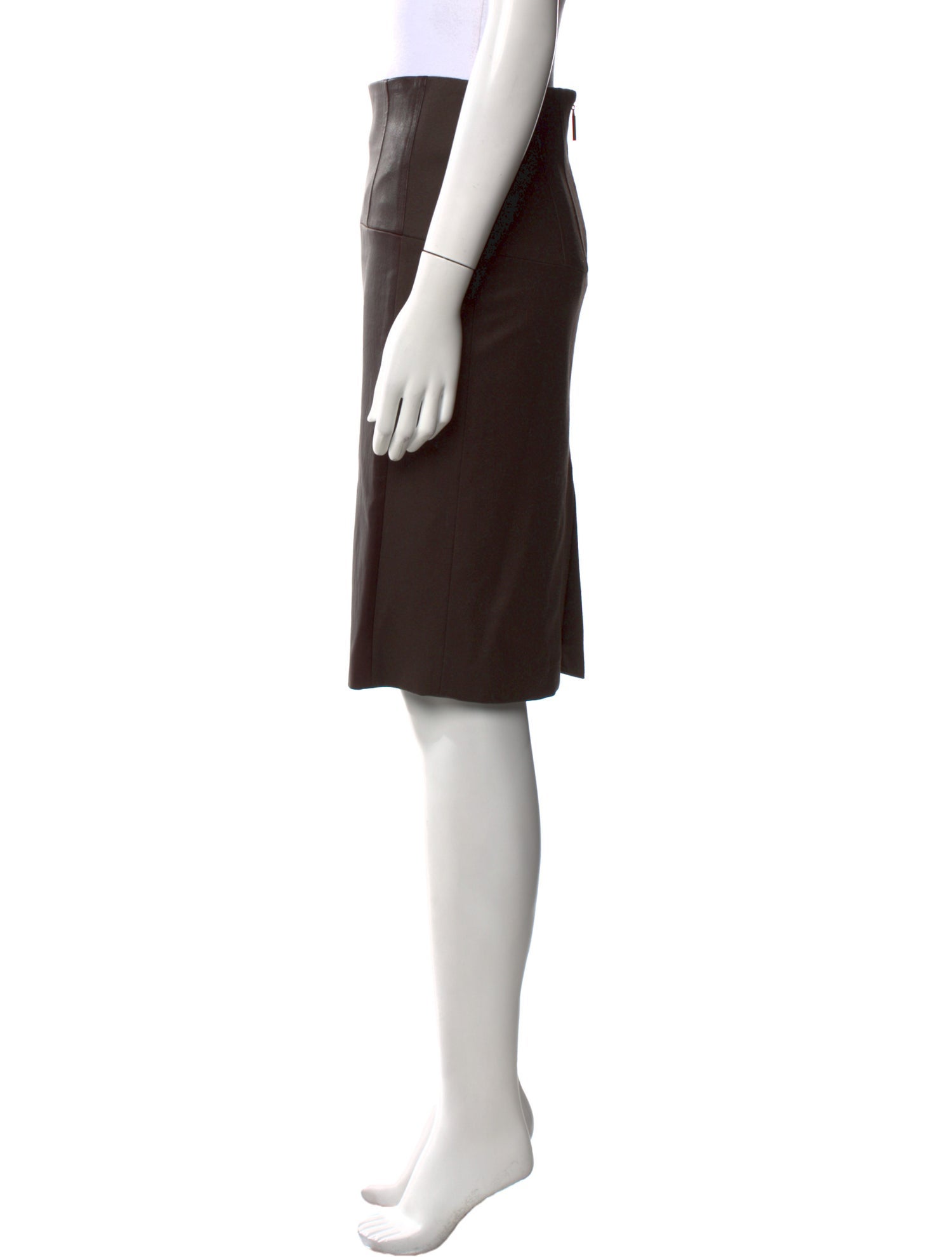 Brunello Cucinelli Virgin Wool Knee-Length Skirt