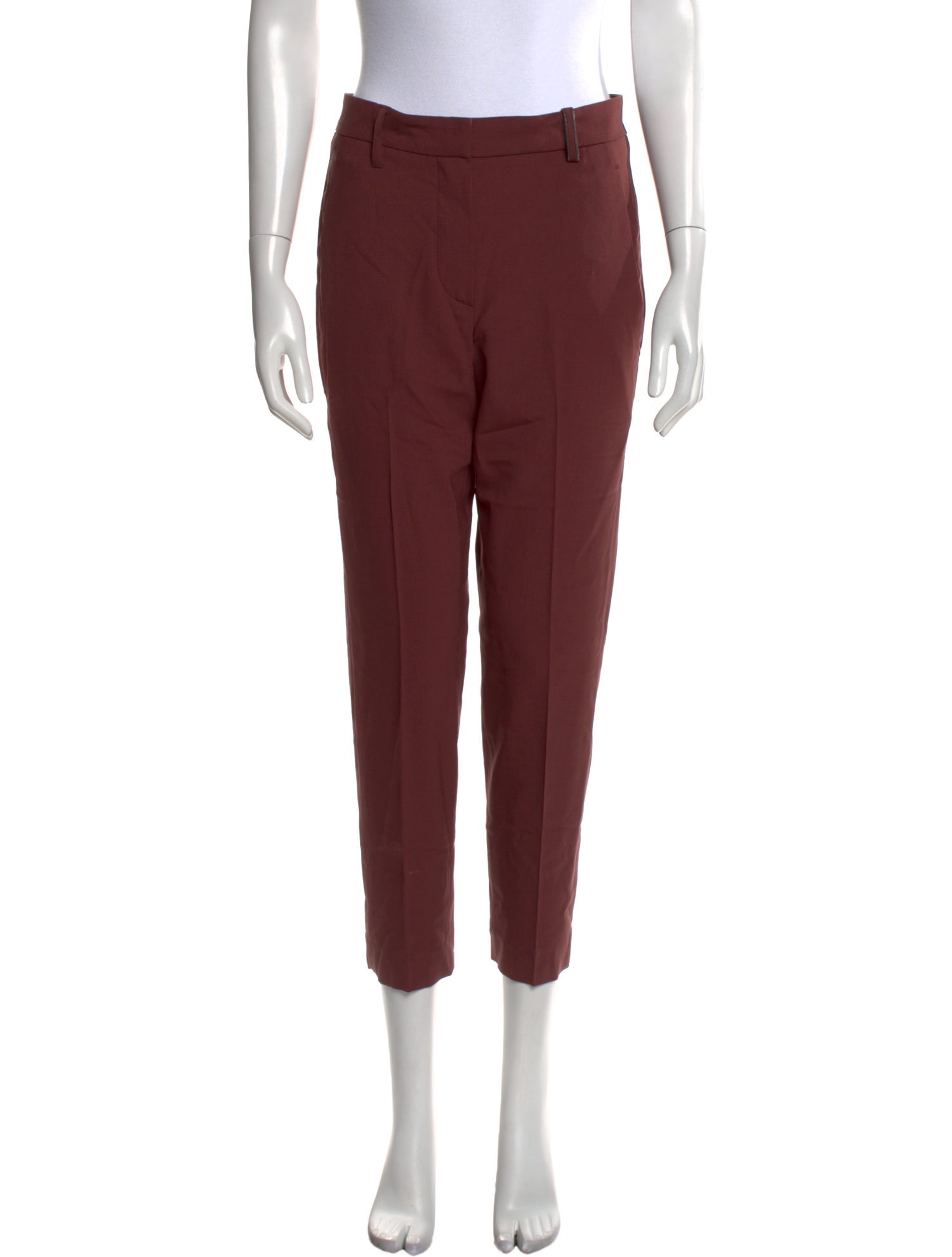 Brunello Cucinelli Virgin Wool Straight Leg Pants