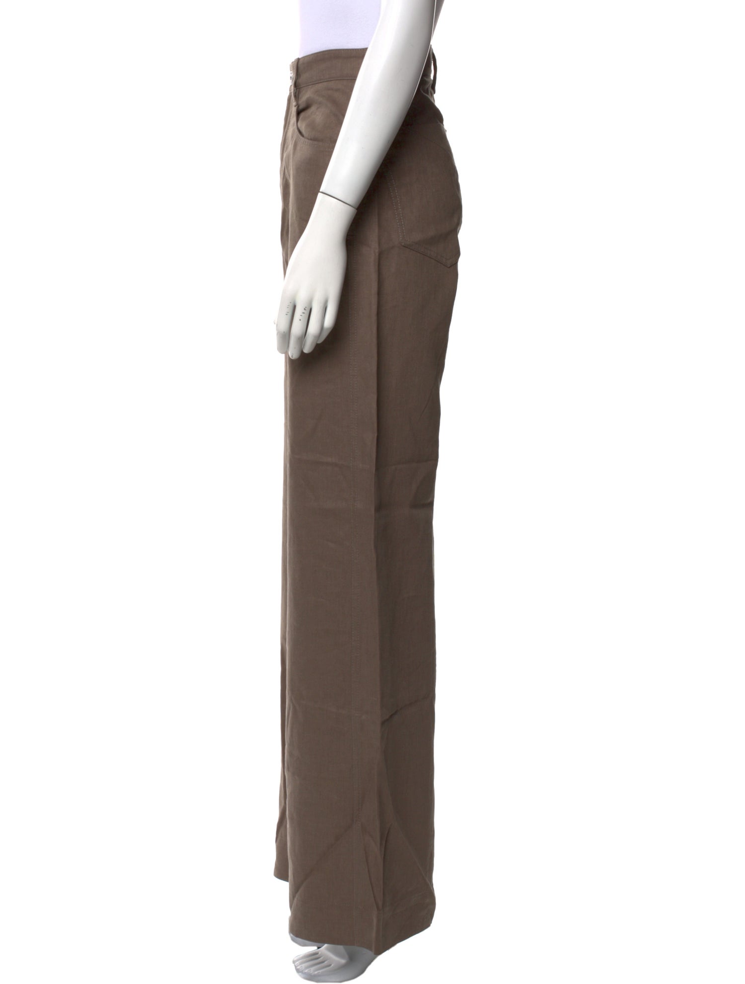 Brunello Cucinelli Linen Wide Leg Pants