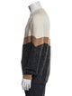 Brunello Cucinelli Virgin Wool Colorblock Pattern Pullover