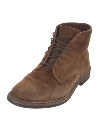 Brunello Cucinelli Suede Lace-Up Boots