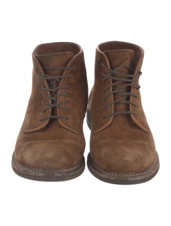 Brunello Cucinelli Suede Lace-Up Boots