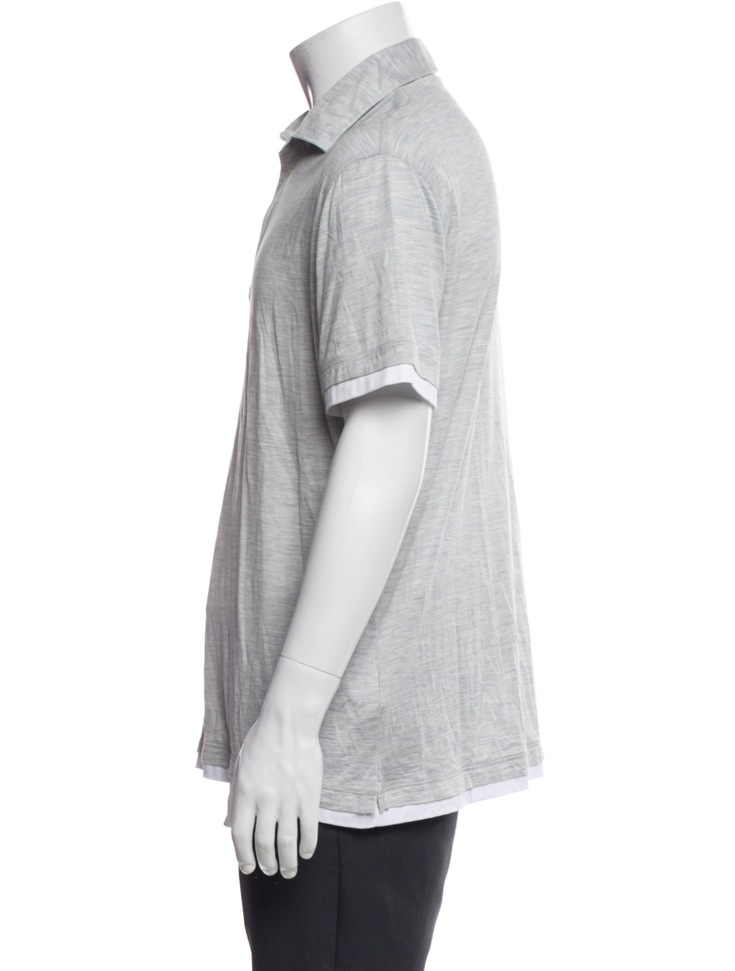 Brunello Cucinelli Silk Short Sleeve Shirt