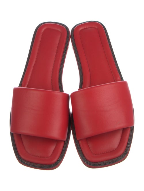Brunello Cucinelli Leather Slides