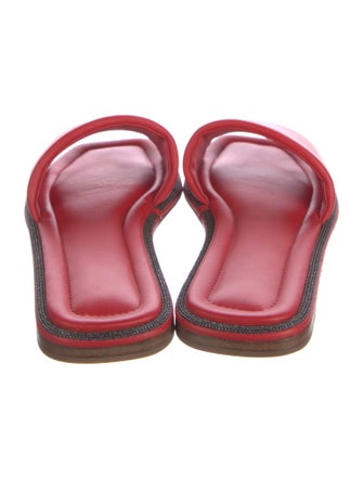Brunello Cucinelli Leather Slides