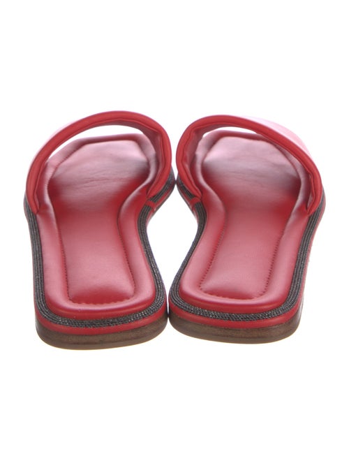 Brunello Cucinelli Leather Slides
