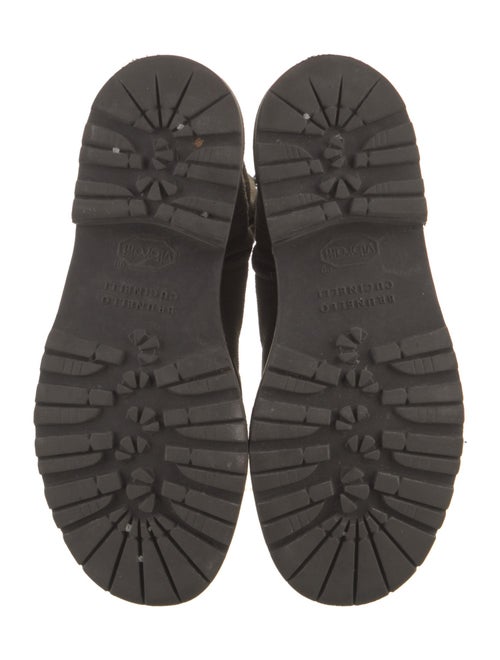 Brunello Cucinelli Monili Suede Combat Boots