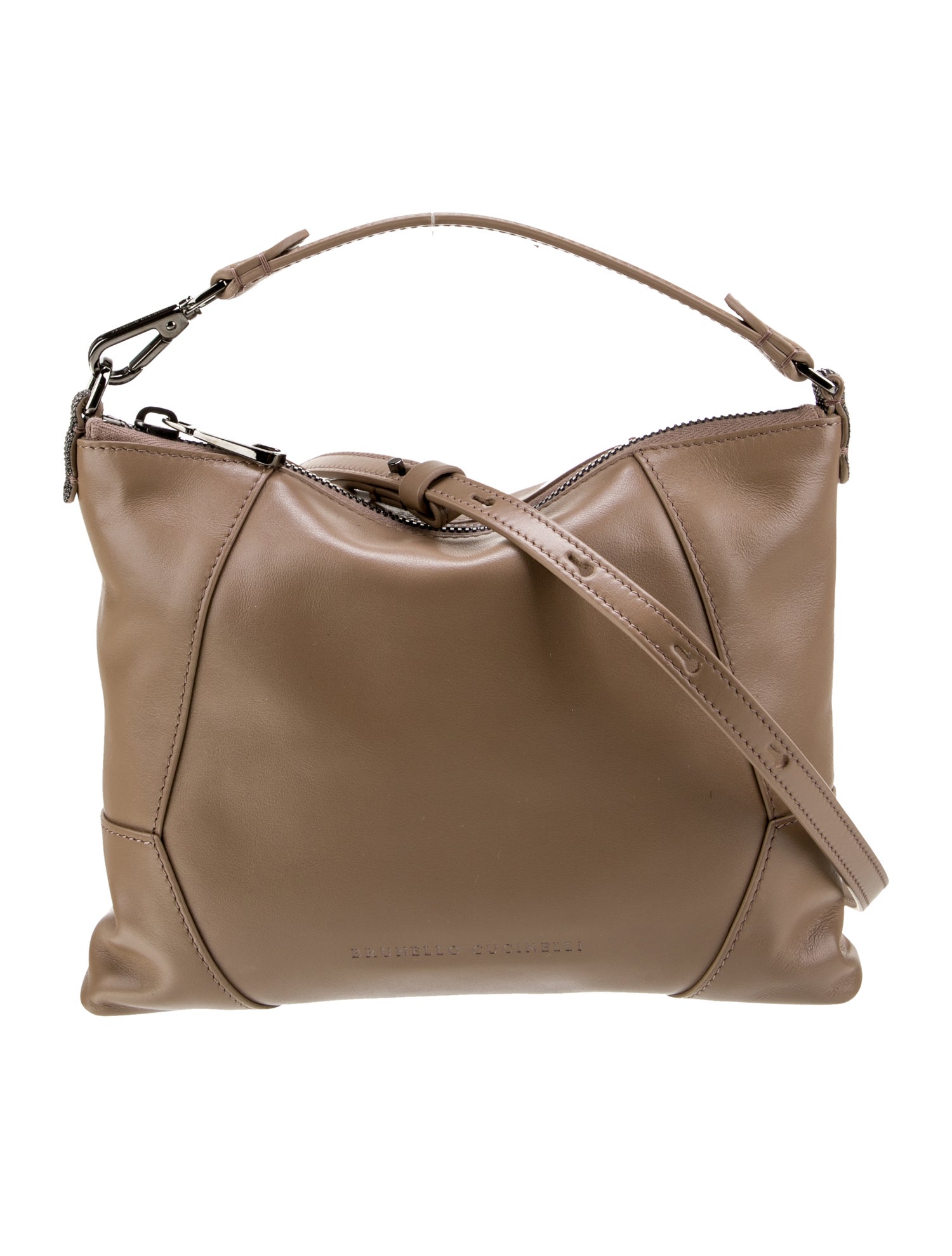Brunello Cucinelli Leather Top Handle Bag