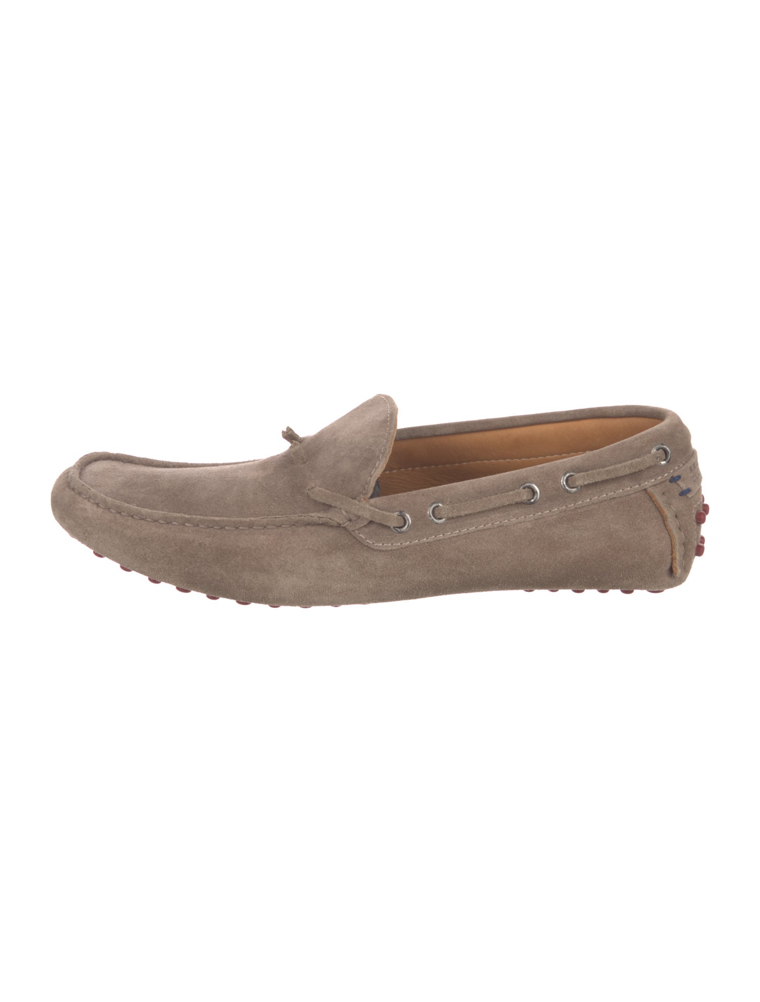 Brunello Cucinelli Suede Bow Accents Drivers
