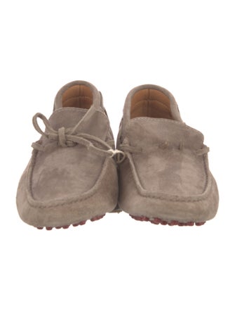 Brunello Cucinelli Suede Bow Accents Drivers