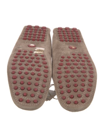 Brunello Cucinelli Suede Bow Accents Drivers