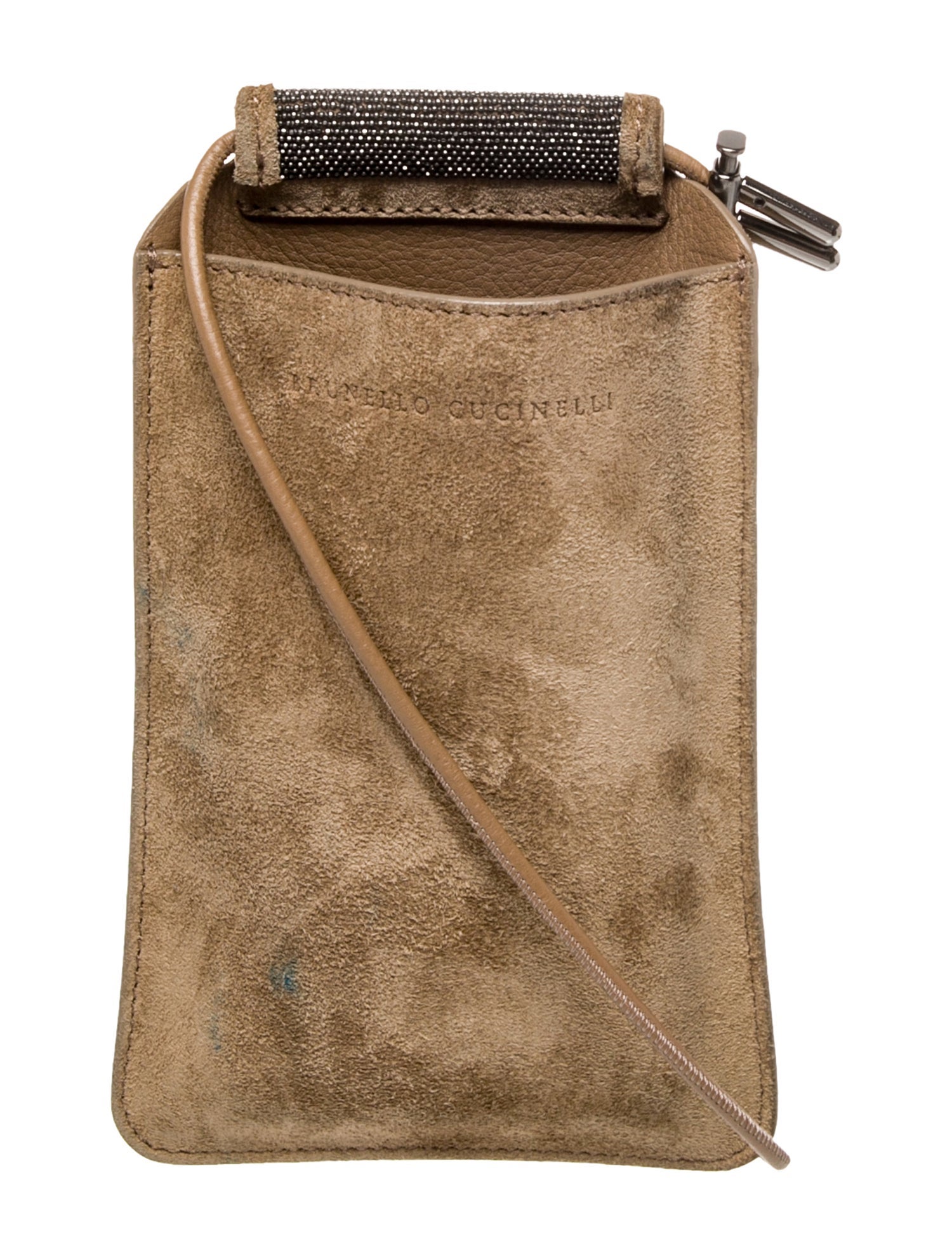Brunello Cucinelli Suede Crossbody Bag