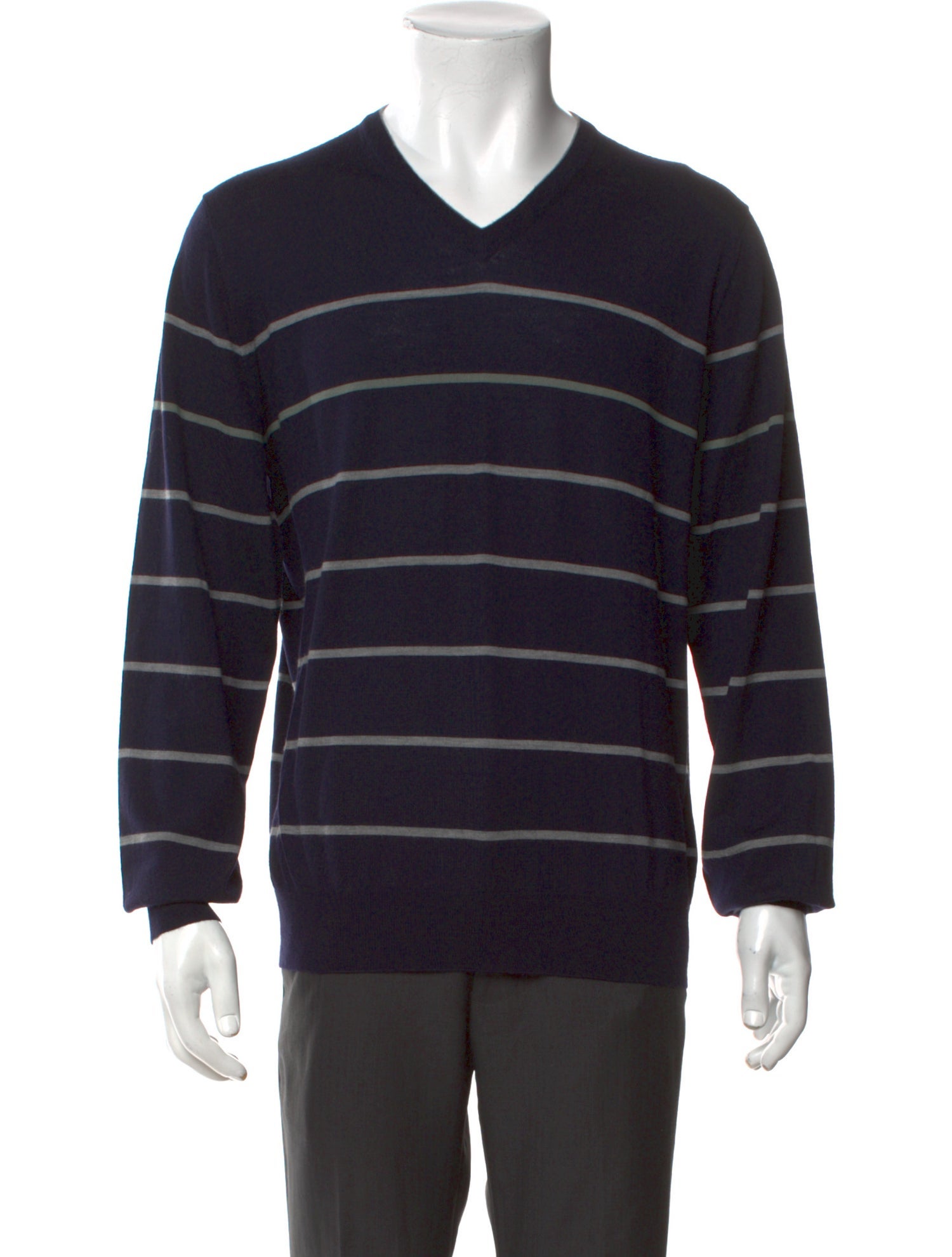 Brunello Cucinelli Wool Striped Pullover