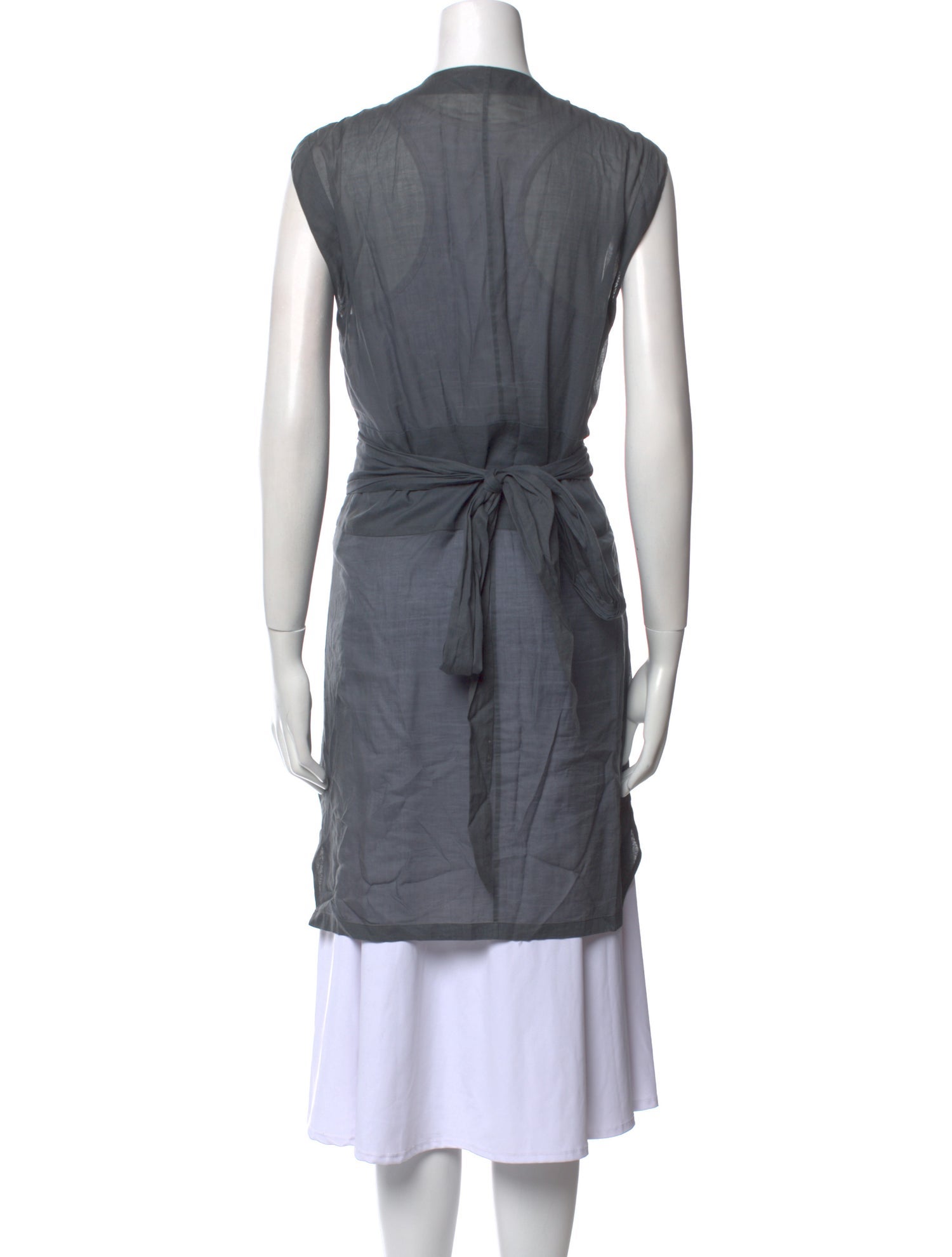 Brunello Cucinelli V-Neck Sleeveless Tunic