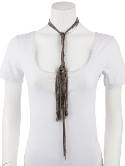 Brunello Cucinelli Beaded Lariat Necklace