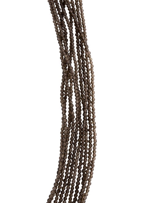 Brunello Cucinelli Smoky Quartz and Moonstone Multistrand Necklace