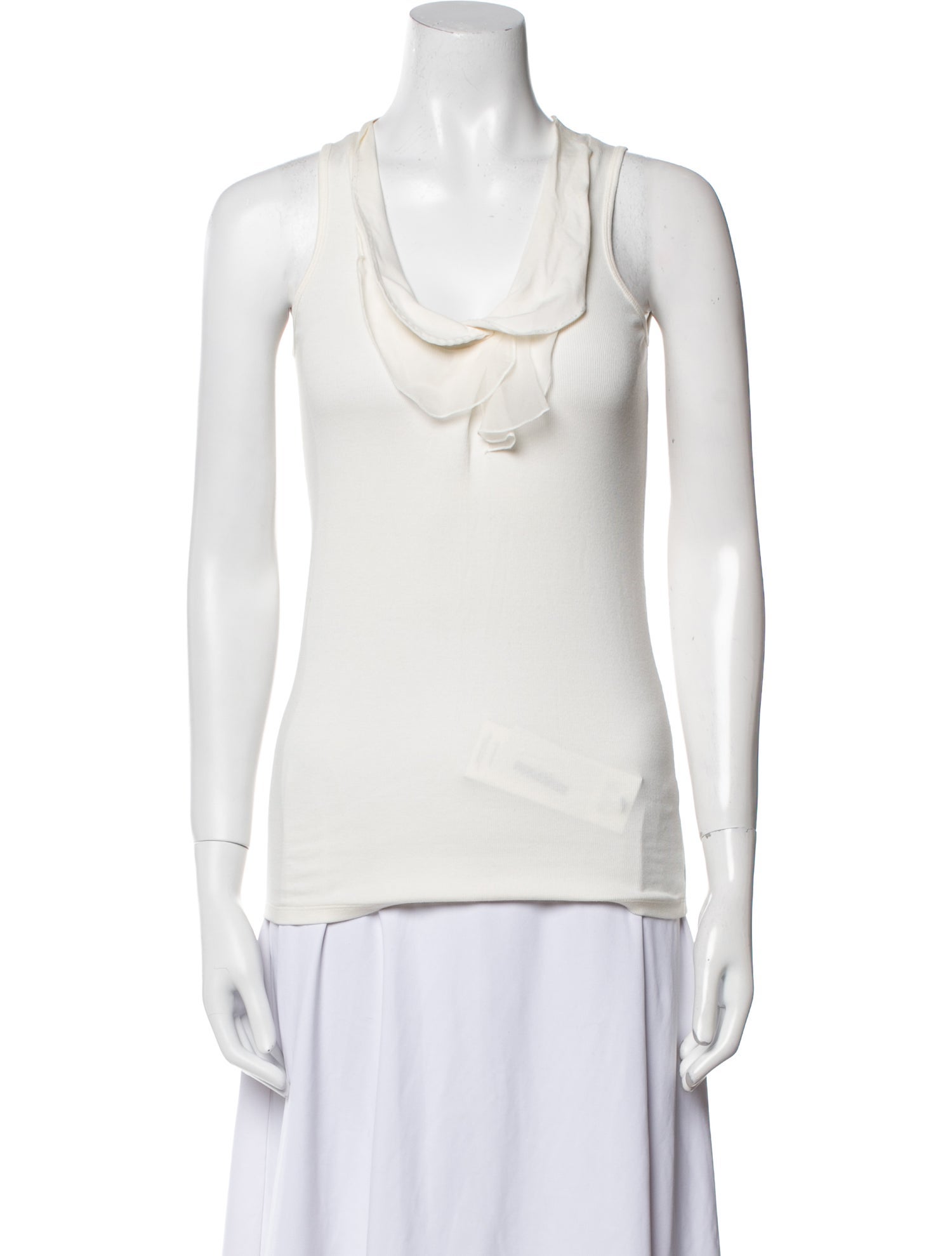 Brunello Cucinelli Cowl Neck Sleeveless Top