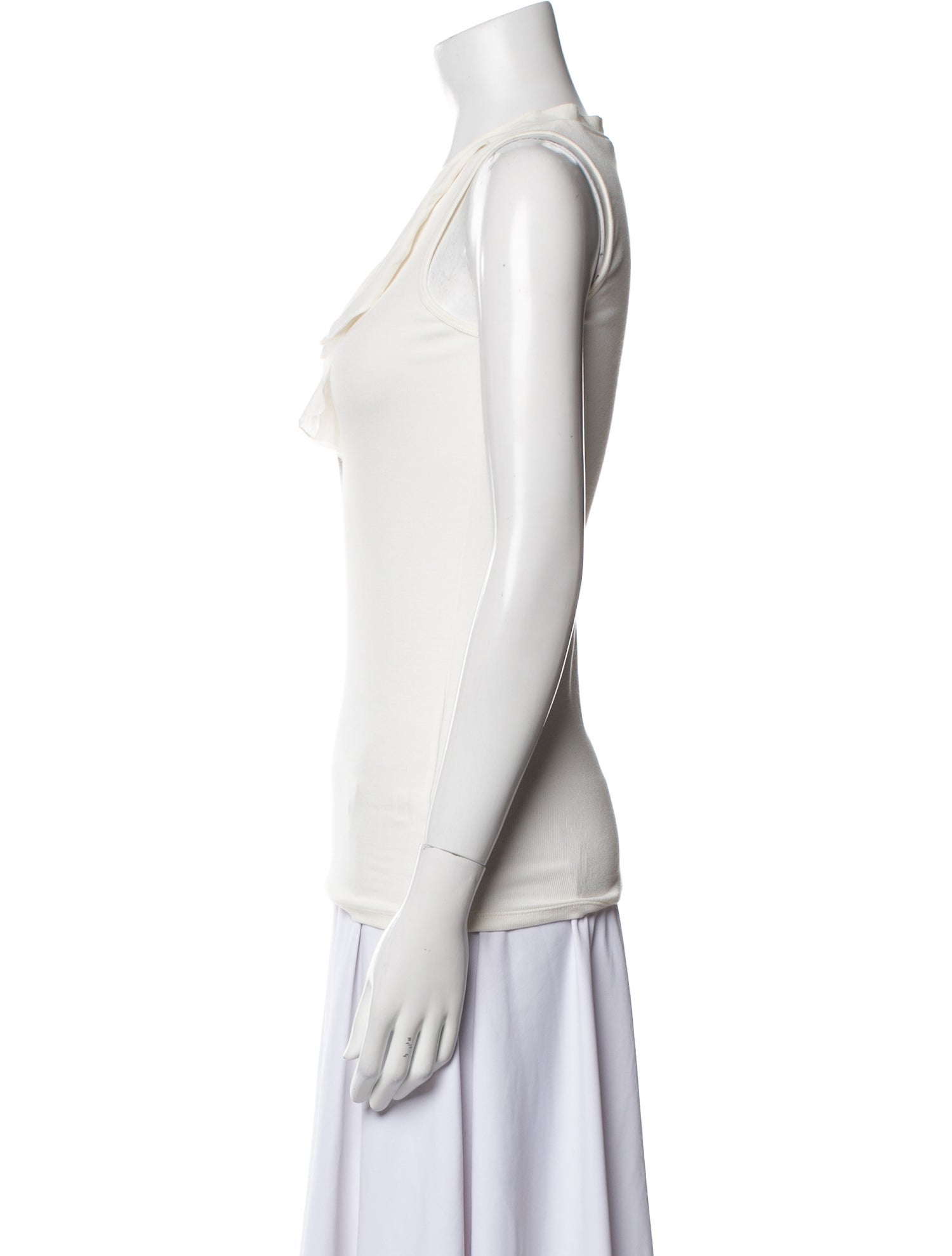 Brunello Cucinelli Cowl Neck Sleeveless Top