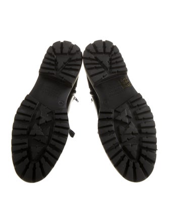 Brunello Cucinelli Monili Leather Combat Boots