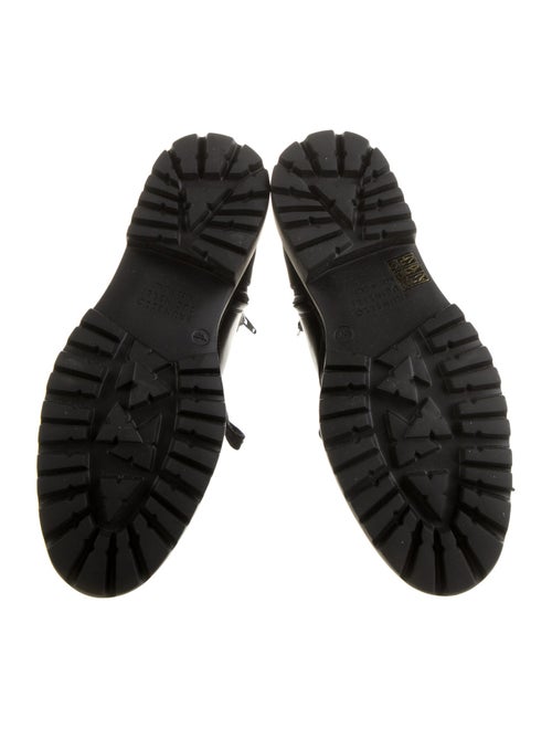 Brunello Cucinelli Monili Leather Combat Boots