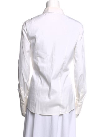 Brunello Cucinelli Long Sleeve Button-Up Top
