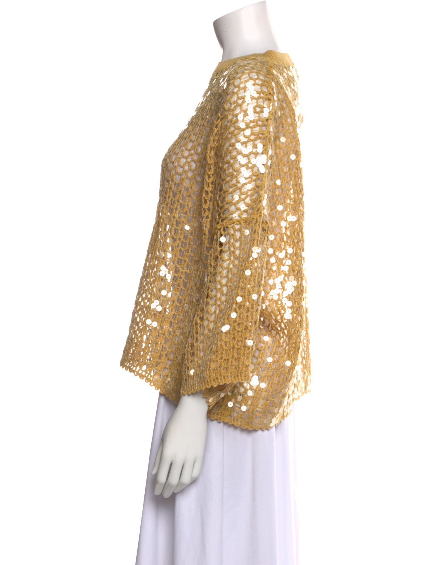 Brunello Cucinelli Patterned Crew Neck Sweater