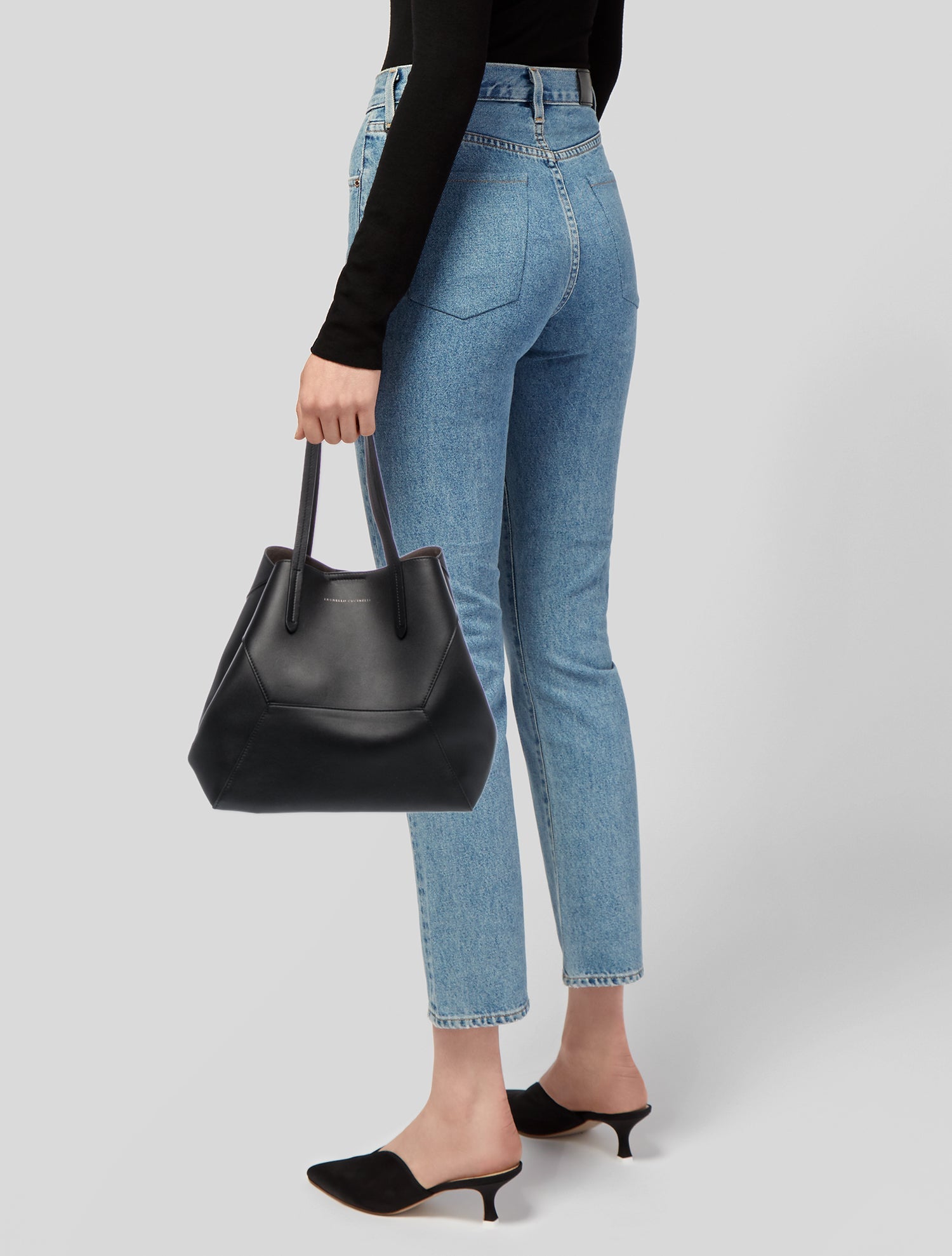 Brunello Cucinelli Leather Bucket Bag