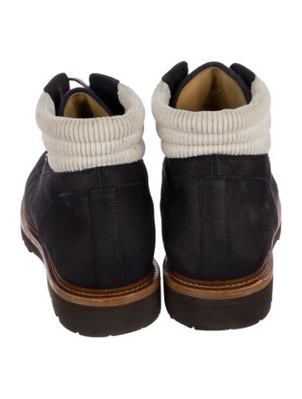Brunello Cucinelli Leather Hiking Boots