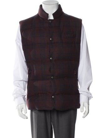Brunello Cucinelli Plaid Print Vest