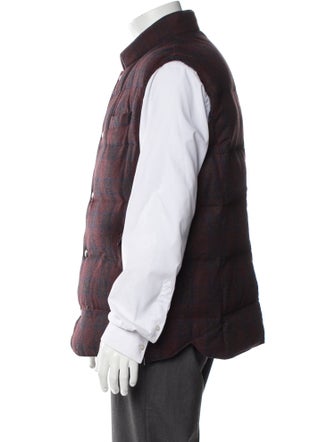 Brunello Cucinelli Plaid Print Vest