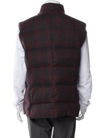 Brunello Cucinelli Plaid Print Vest