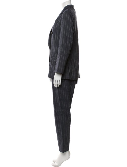 Brunello Cucinelli Linen Striped Pantsuit