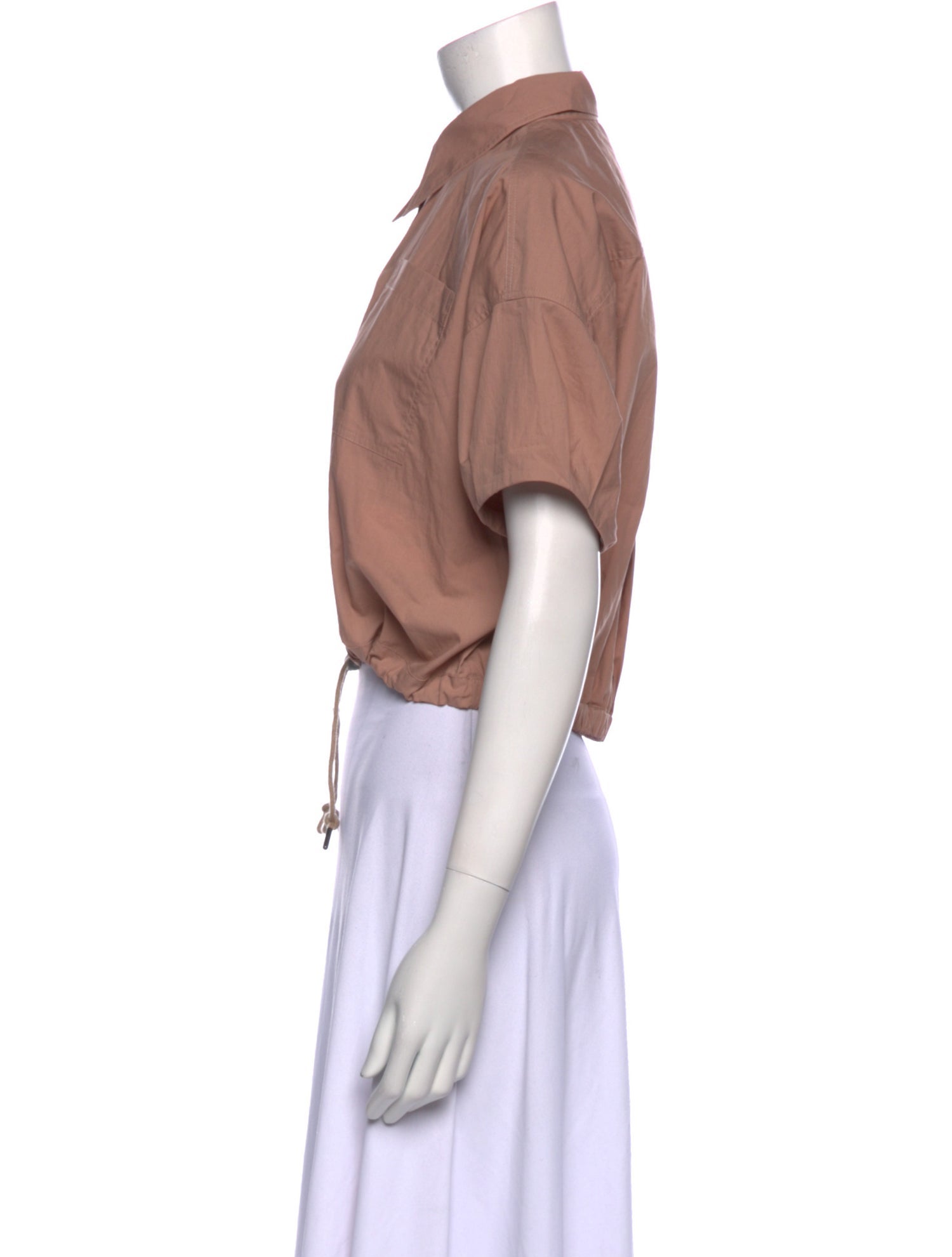 Brunello Cucinelli Short Sleeve Crop Top