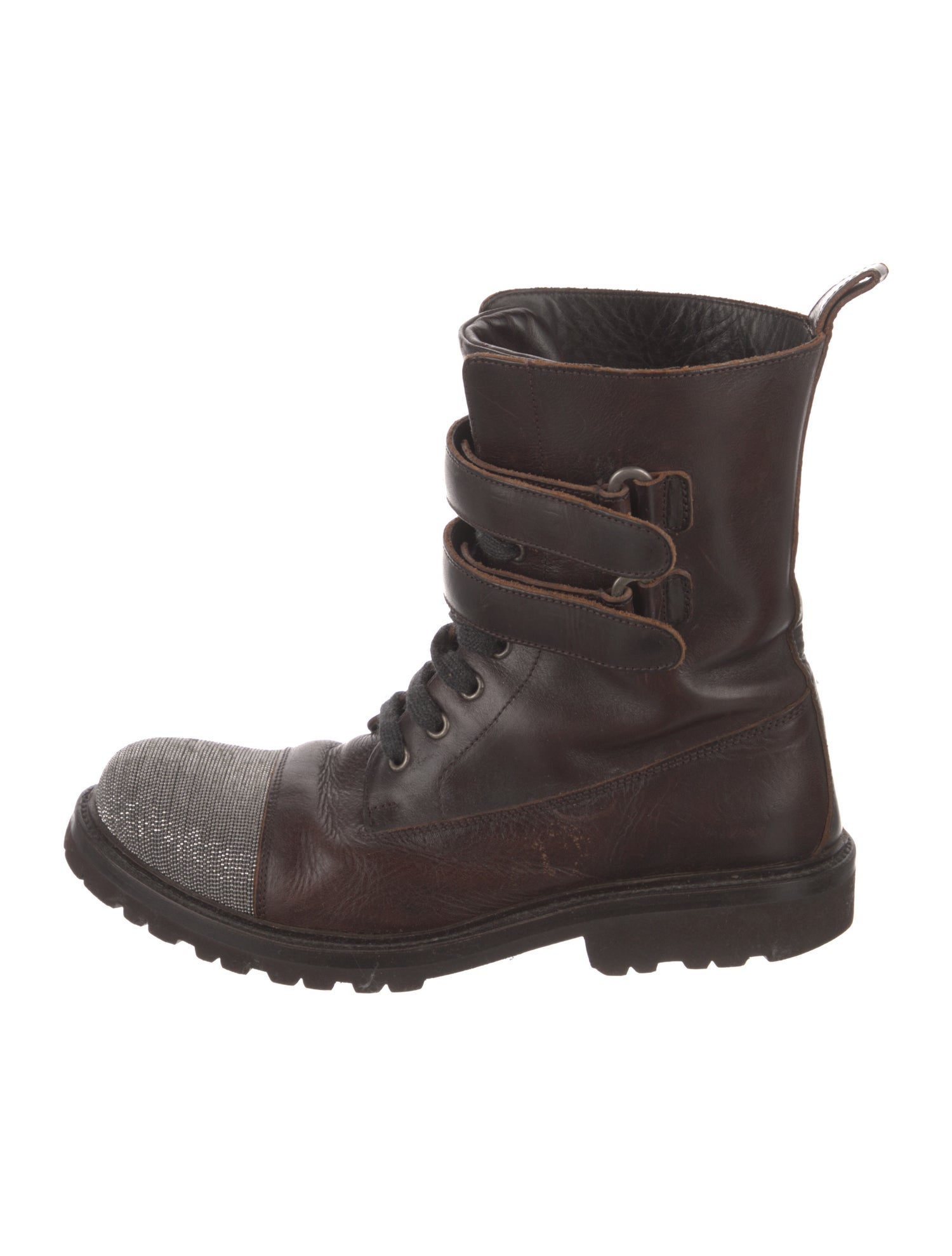Brunello Cucinelli Vintage Monili Combat Boots