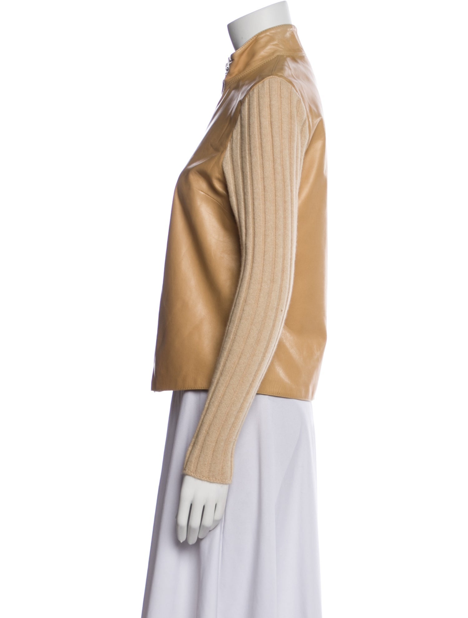 Brunello Cucinelli Leather Biker Jacket