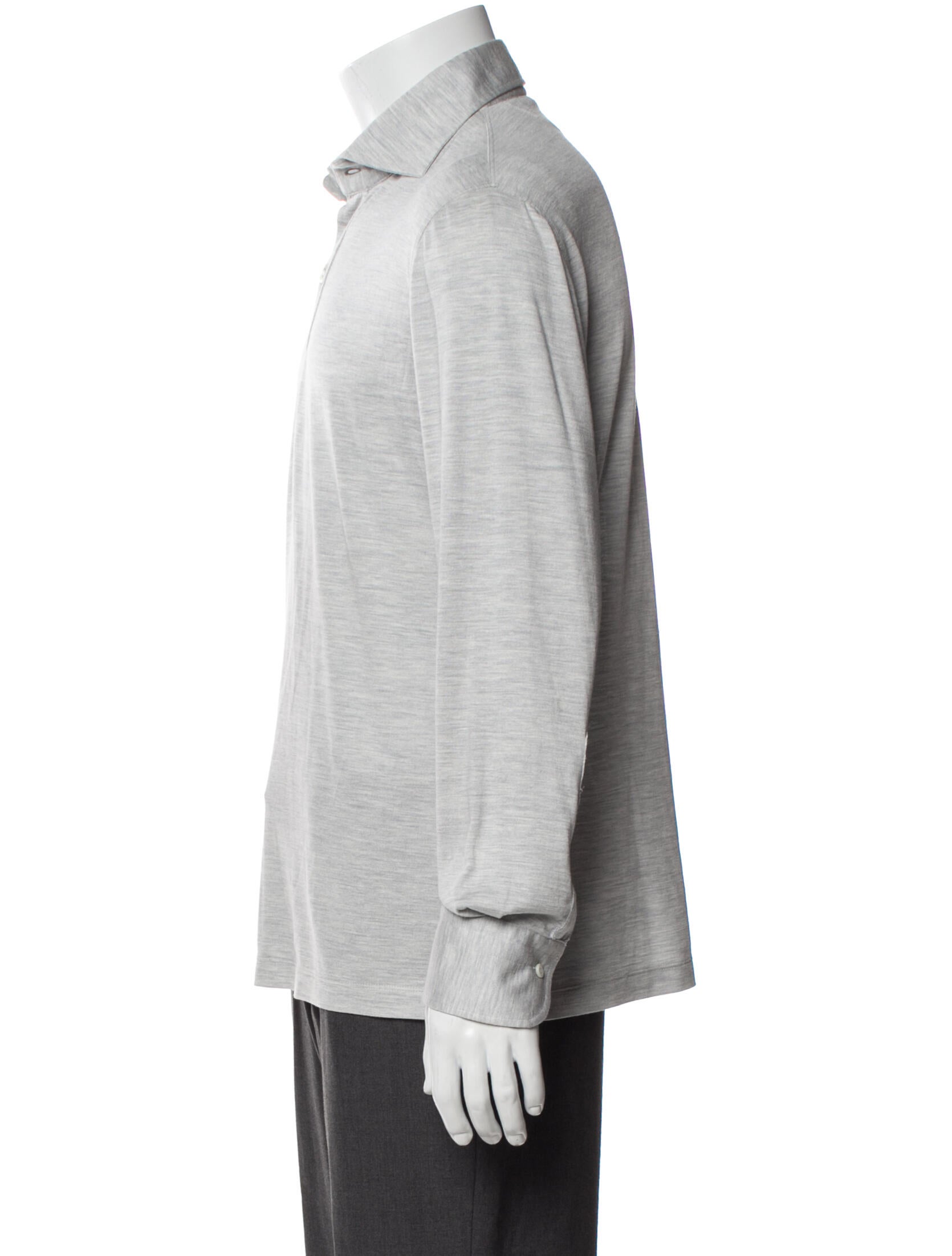 Brunello Cucinelli Silk Long Sleeve Dress Shirt