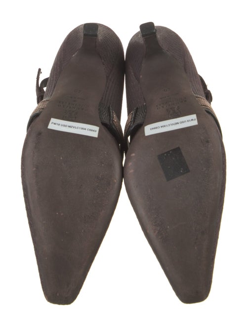 Brunello Cucinelli Monili Suede Pumps