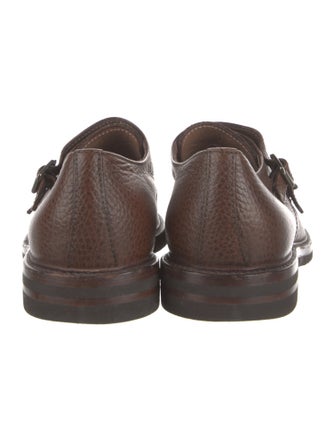 Brunello Cucinelli Leather Monk Straps