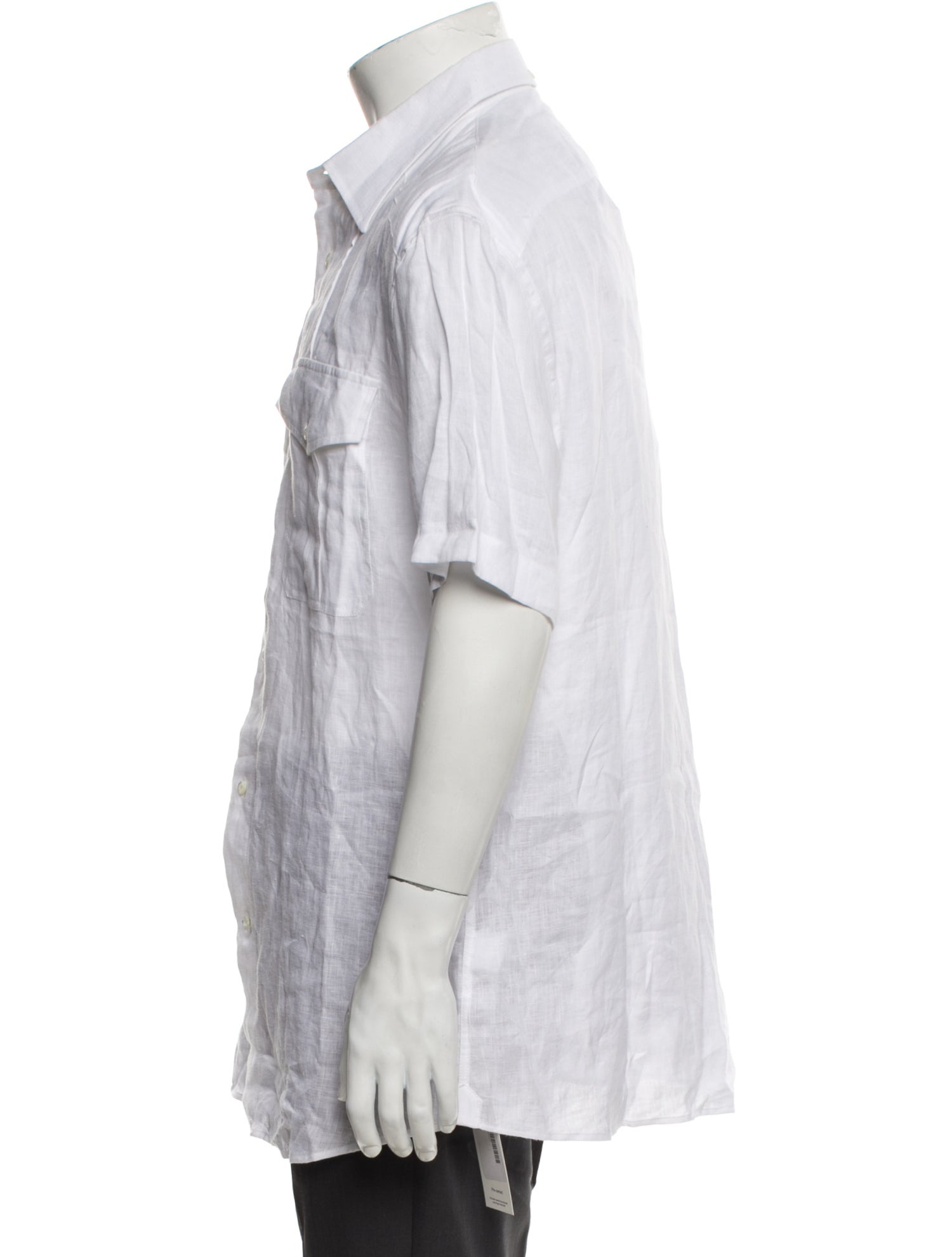 Brunello Cucinelli Linen Short Sleeve Shirt