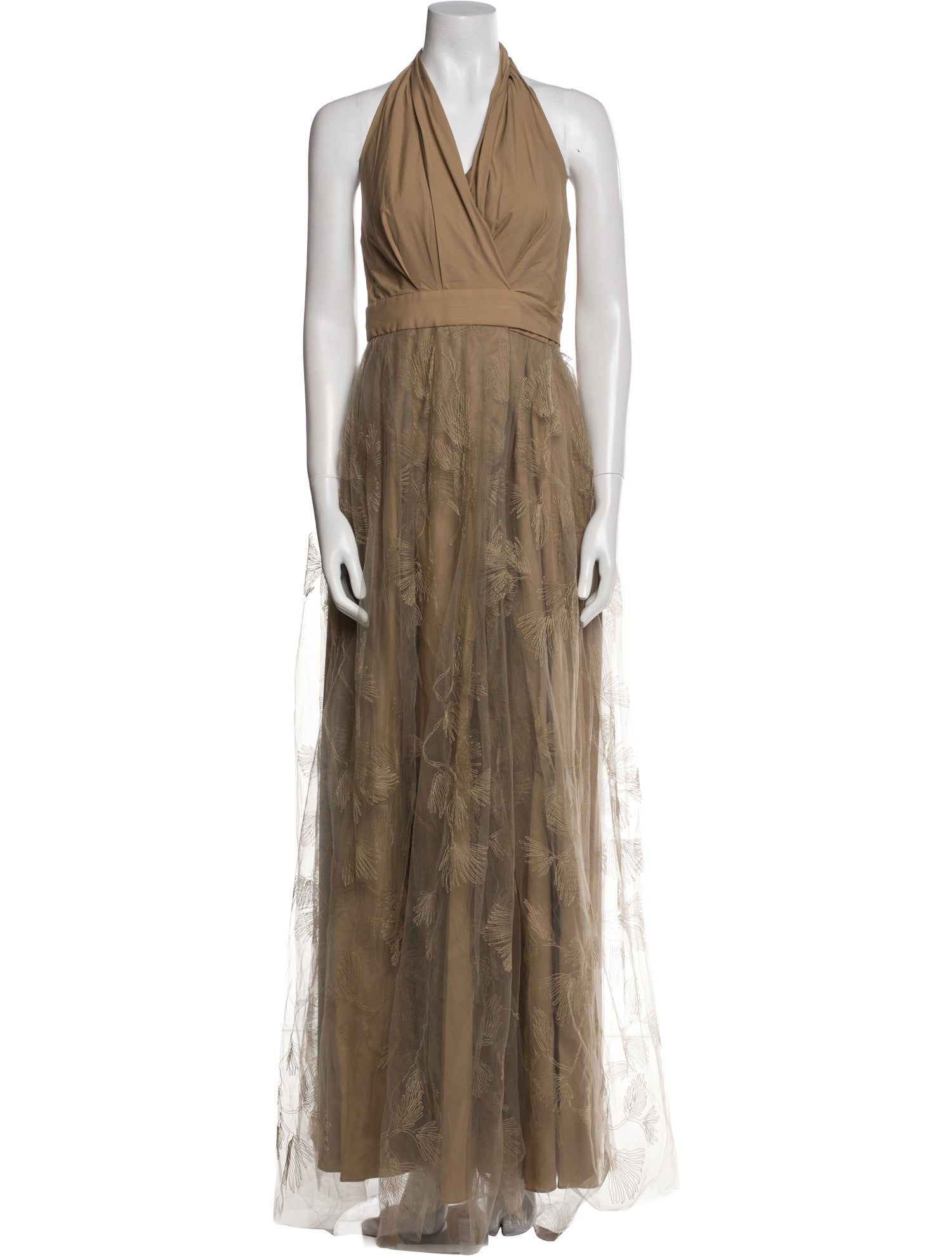 Brunello Cucinelli Halterneck Long Dress w/ Tags